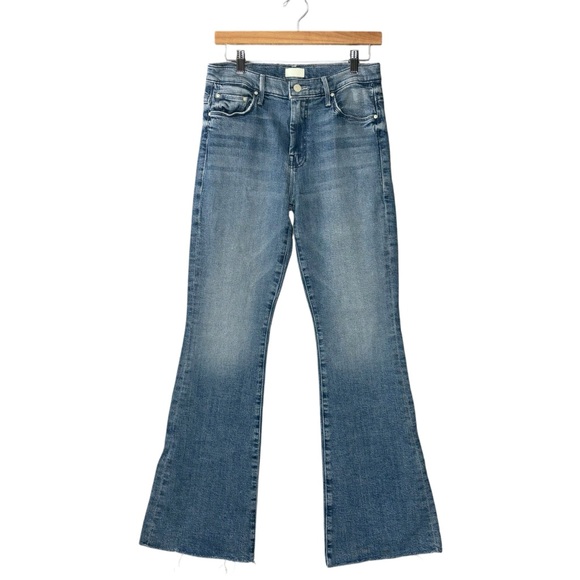 Mother jeans Weekender Fray Punk Charming bell bottom flare raw hem size 29 - Picture 1 of 11